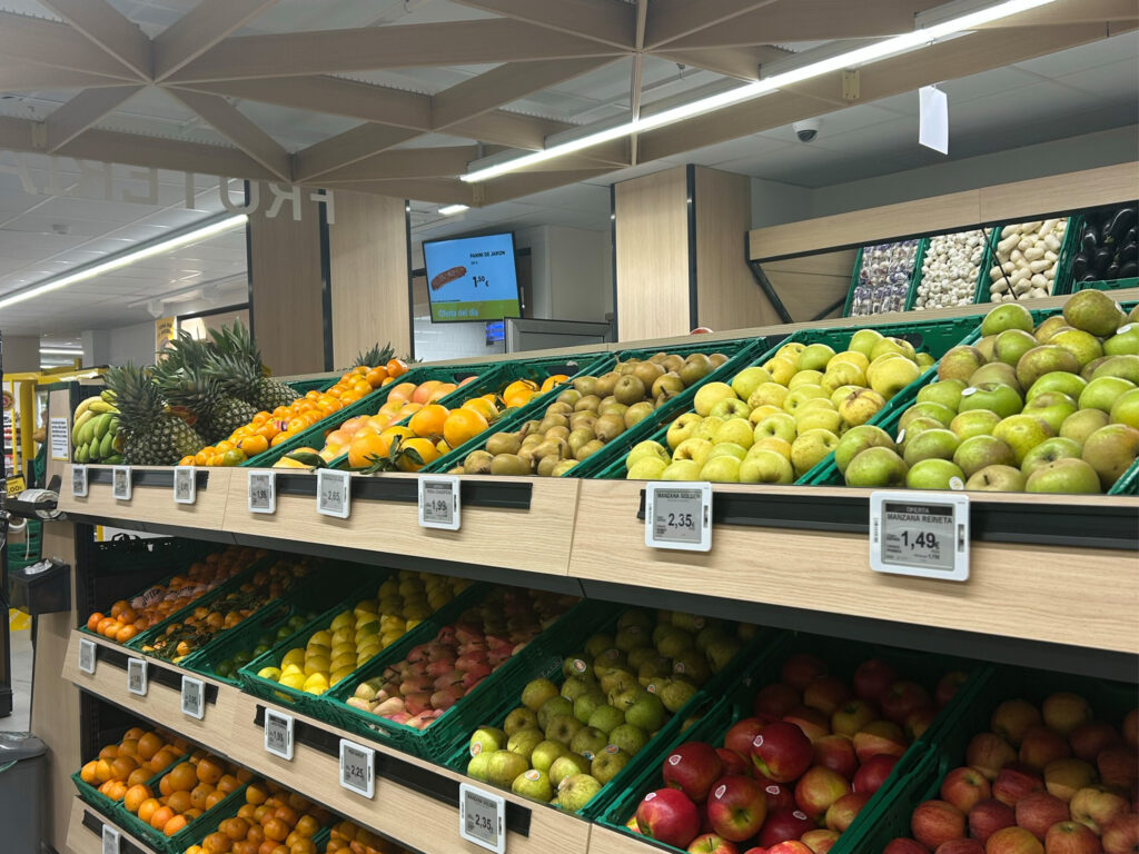 Sección de frutería